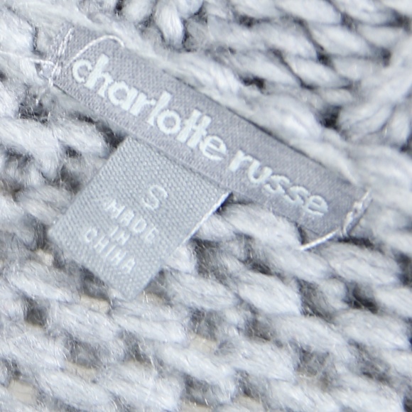 Charlotte Russe Gray Knit Turtleneck Sweater sz Sm - Picture 6 of 6